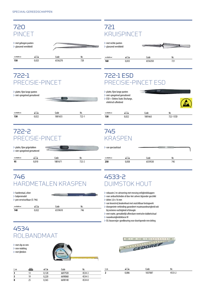 GEDORE Algemene catalogus NR.: 2110 - Seite 556