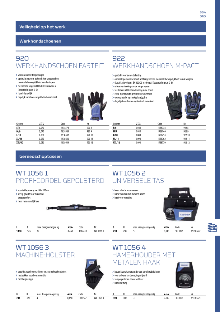 GEDORE Algemene catalogus NO.: 2110 - Page 565