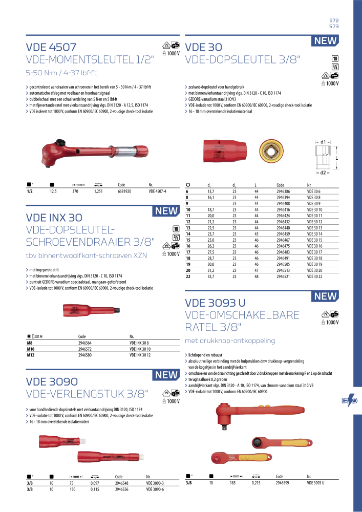 GEDORE Algemene catalogus NR.: 2110 - Pagina 573