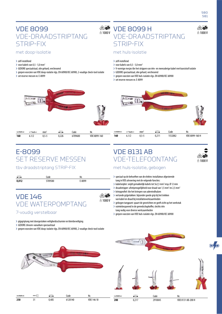 GEDORE Algemene catalogus NR.: 2110 - Pagina 581