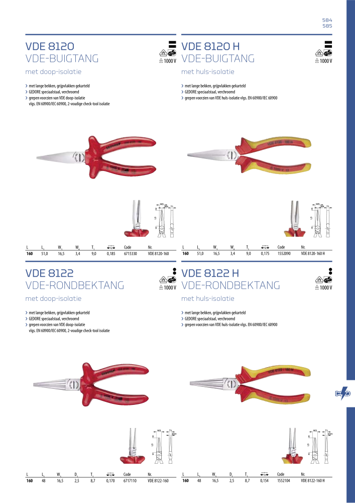 GEDORE Algemene catalogus NR.: 2110 - Pagina 585