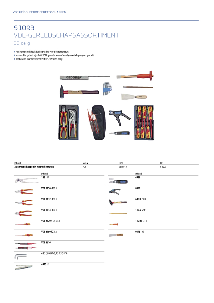 GEDORE Algemene catalogus NR.: 2110 - Pagina 590