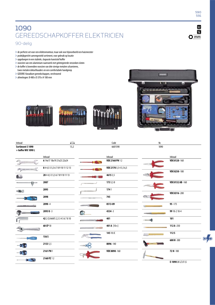 GEDORE Algemene catalogus NR.: 2110 - Seite 591