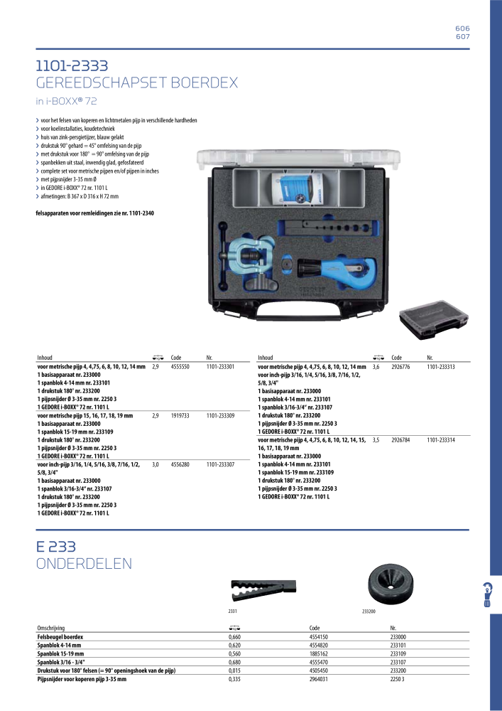 GEDORE Algemene catalogus NR.: 2110 - Seite 607