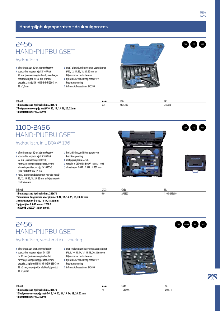 GEDORE Algemene catalogus NO.: 2110 - Page 625