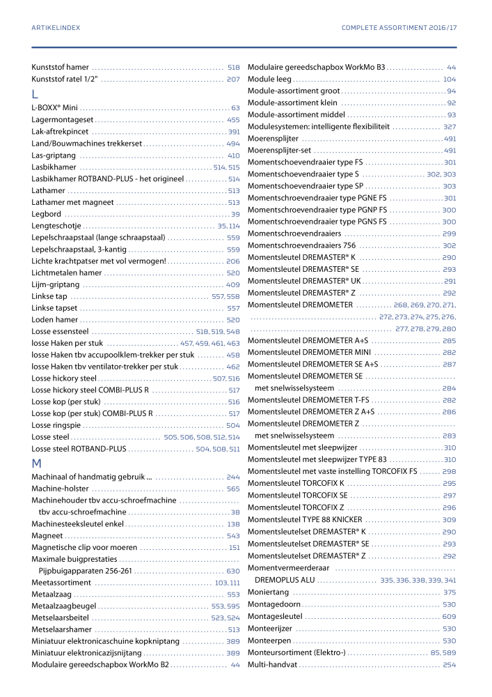 GEDORE Algemene catalogus NO.: 2110 - Page 658