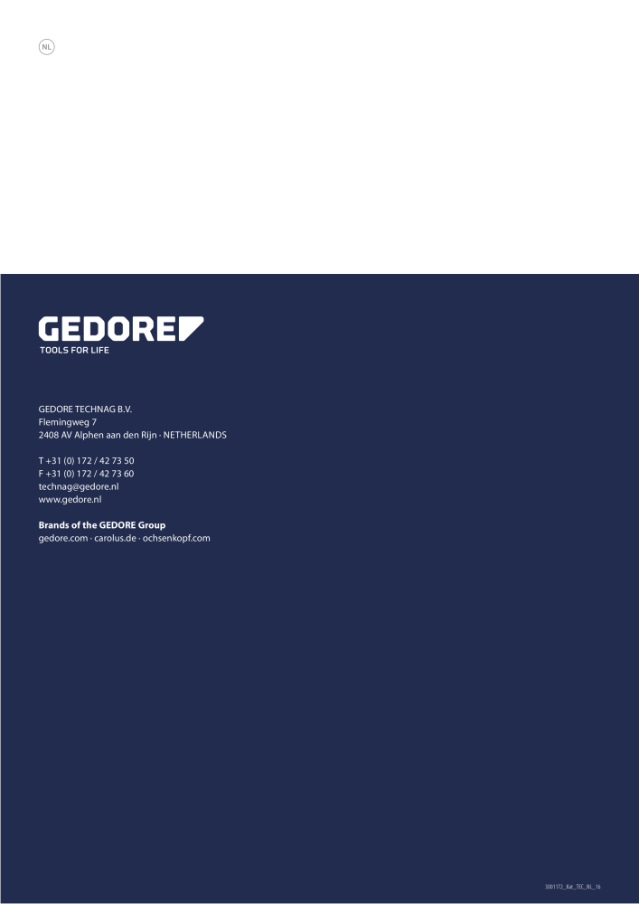 GEDORE Algemene catalogus NO.: 2110 - Page 676