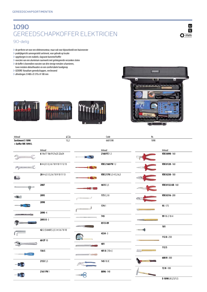 GEDORE Algemene catalogus NO.: 2110 - Page 70