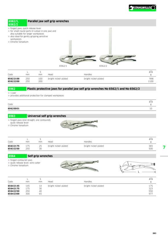 STAHLWILLE 69620001(KSTST.BACK) Pince-Etau