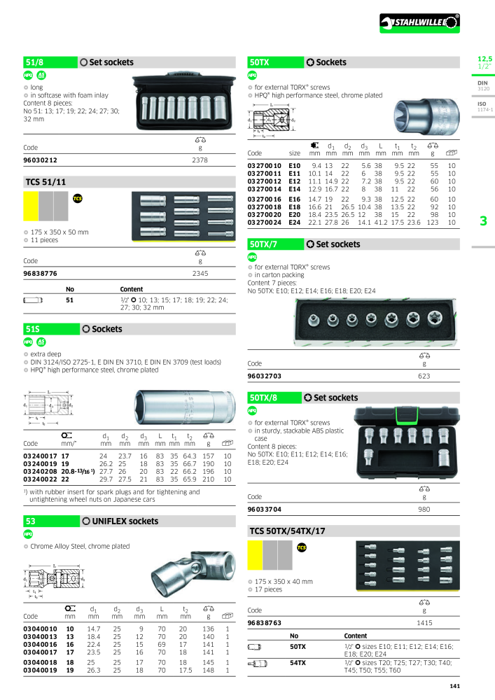 STAHLWILLE Main catalog Hand tools NR.: 2113 - Side 143