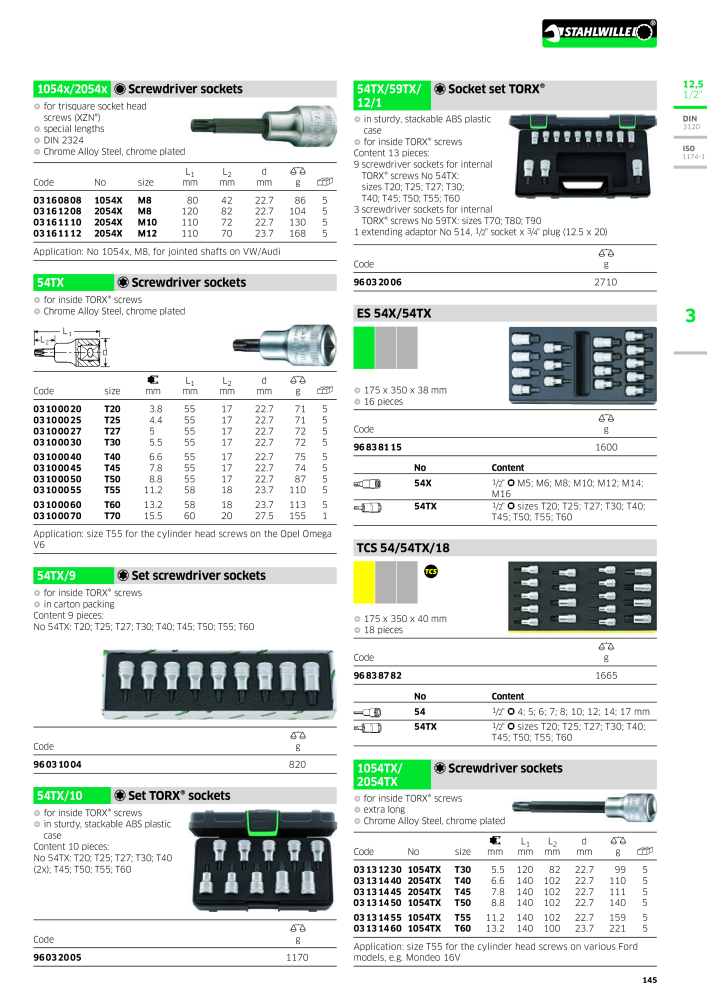 STAHLWILLE Main catalog Hand tools NR.: 2113 - Pagina 147