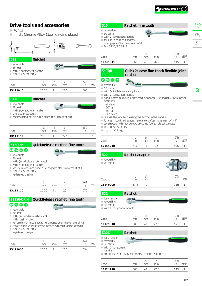 STAHLWILLE Main catalog Hand tools NR.: 2113 - Side 149