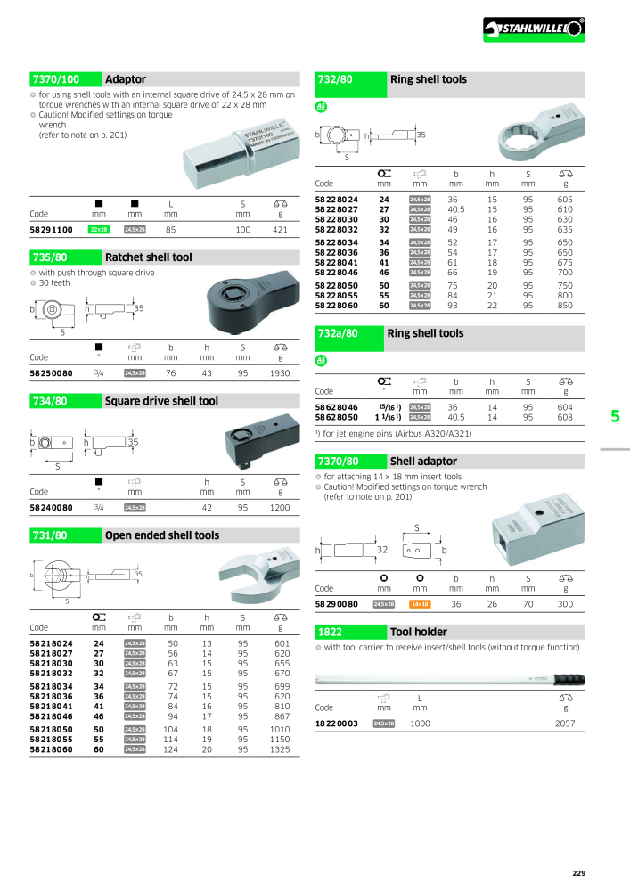 STAHLWILLE Main catalog Hand tools Nº: 2113 - Página 231