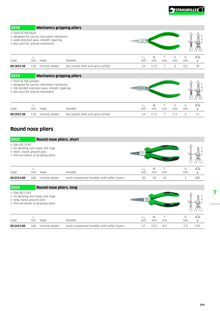 STAHLWILLE Main catalog Hand tools Nº: 2113 - Página 277