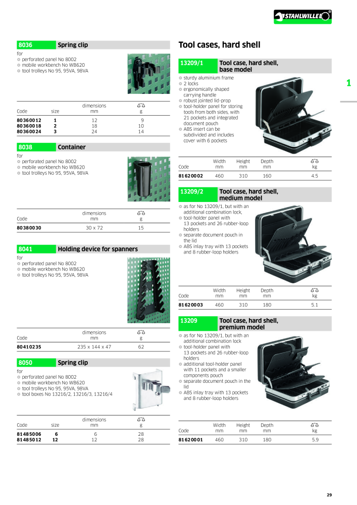 STAHLWILLE Main catalog Hand tools Nº: 2113 - Página 31