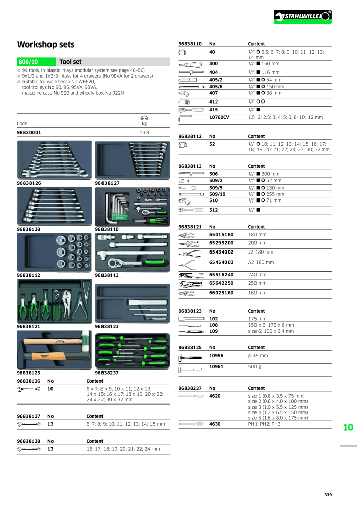 STAHLWILLE Main catalog Hand tools Nb. : 2113 - Page 341