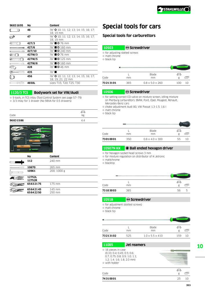 STAHLWILLE Main catalog Hand tools NR.: 2113 - Pagina 355