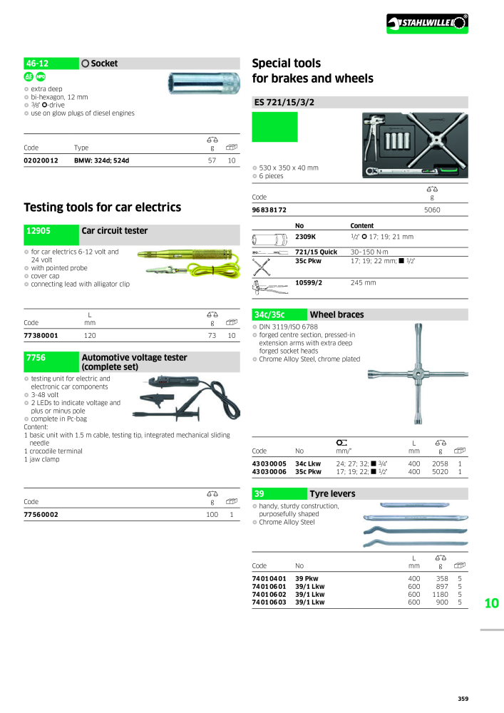 STAHLWILLE Main catalog Hand tools NEJ.: 2113 - Sida 361