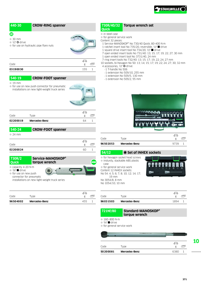 STAHLWILLE Main catalog Hand tools Nº: 2113 - Página 373