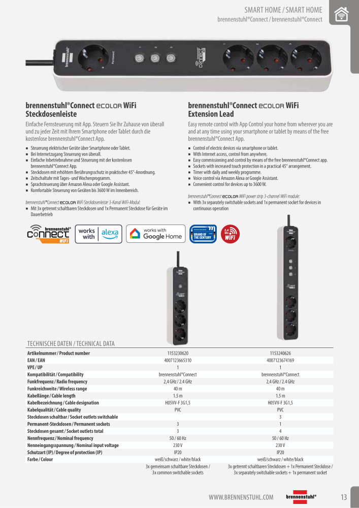 brennenstuhl Connect Brochure Nb. : 21130 - Page 13