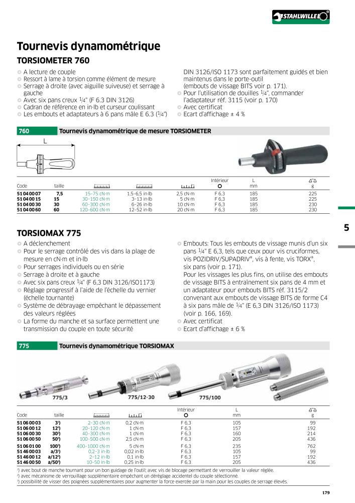 STAHLWILLE Hauptkatalog Handwerkzeuge NR.: 2115 - Strona 181