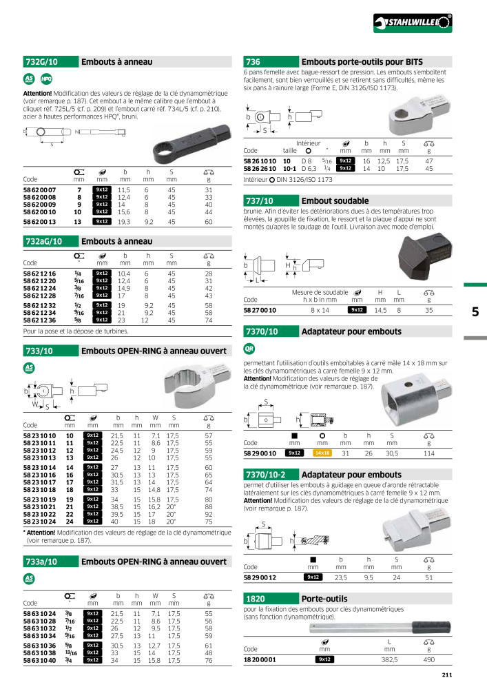 STAHLWILLE Hauptkatalog Handwerkzeuge NR.: 2115 - Seite 213