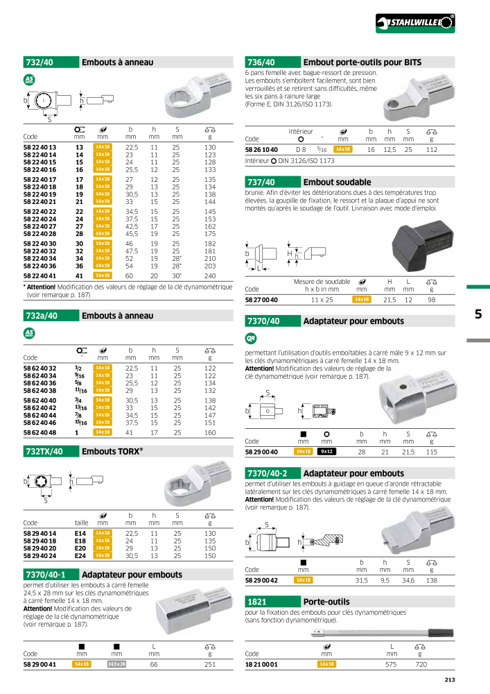 STAHLWILLE Hauptkatalog Handwerkzeuge NO.: 2115 - Page 215