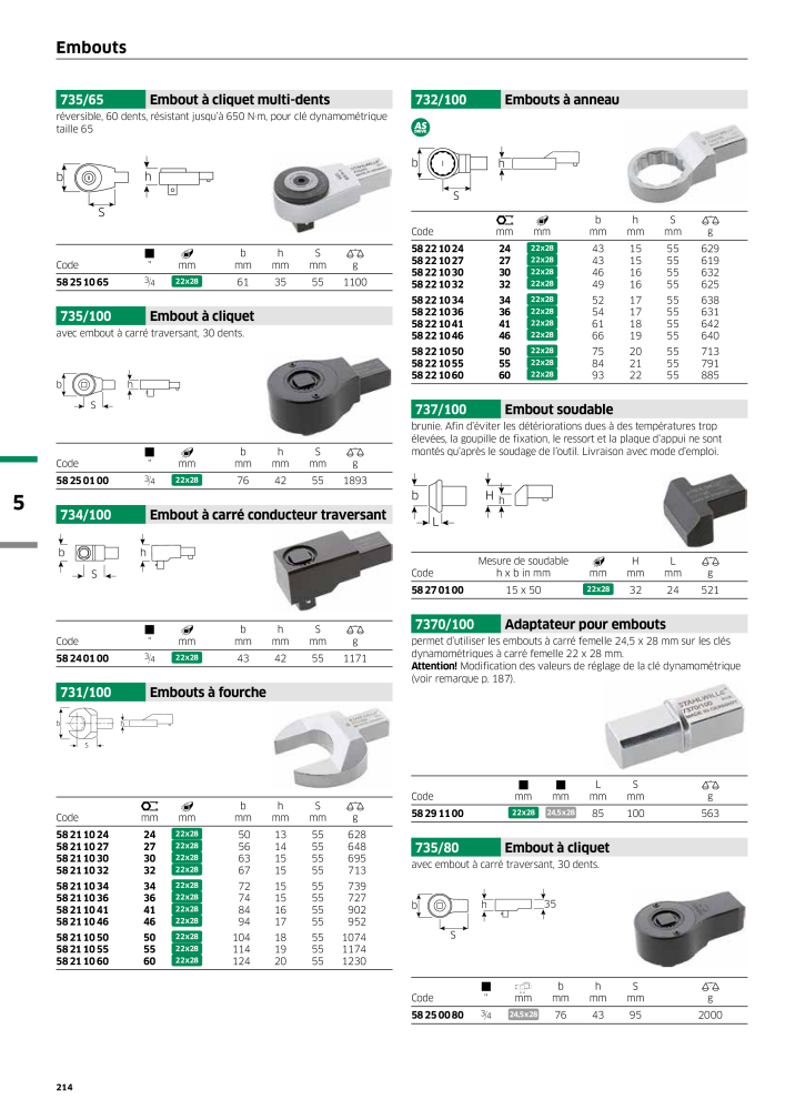 STAHLWILLE Hauptkatalog Handwerkzeuge Nb. : 2115 - Page 216