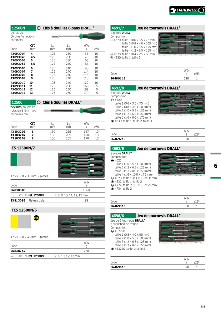 STAHLWILLE Hauptkatalog Handwerkzeuge Nº: 2115 - Página 241