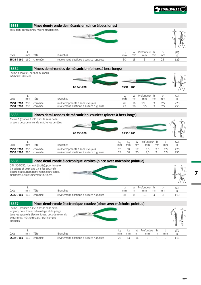 STAHLWILLE Hauptkatalog Handwerkzeuge NR.: 2115 - Strona 259