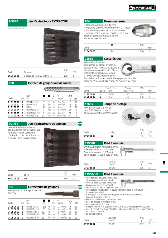 STAHLWILLE Hauptkatalog Handwerkzeuge NO.: 2115 - Page 291