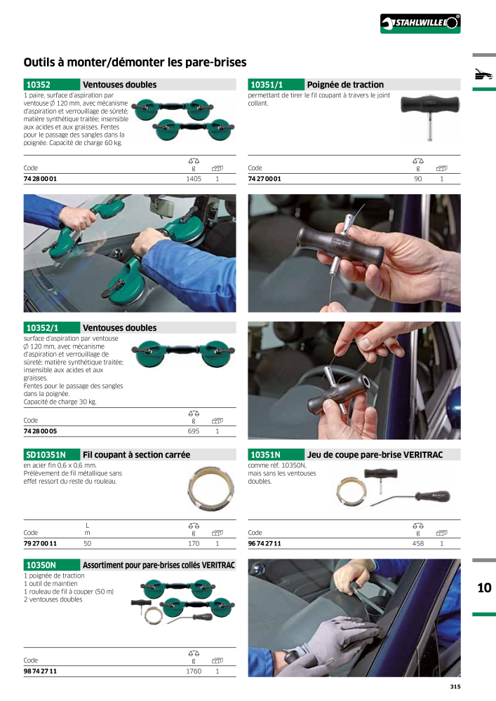 STAHLWILLE Hauptkatalog Handwerkzeuge Nb. : 2115 - Page 317