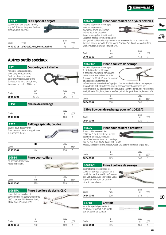 STAHLWILLE Hauptkatalog Handwerkzeuge NEJ.: 2115 - Sida 343