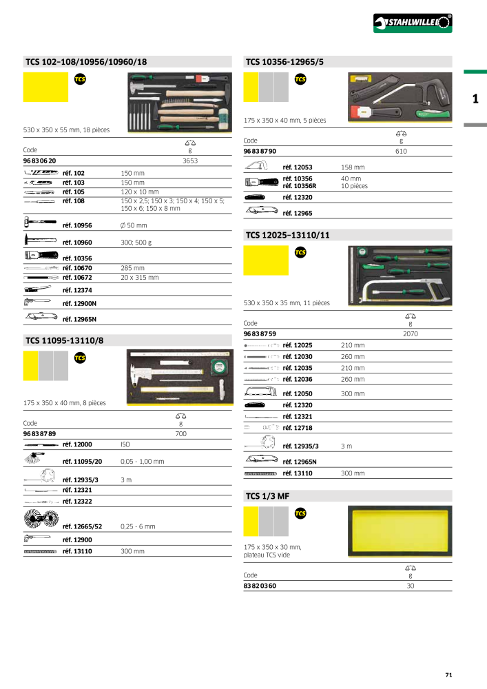 STAHLWILLE Hauptkatalog Handwerkzeuge NR.: 2115 - Seite 73