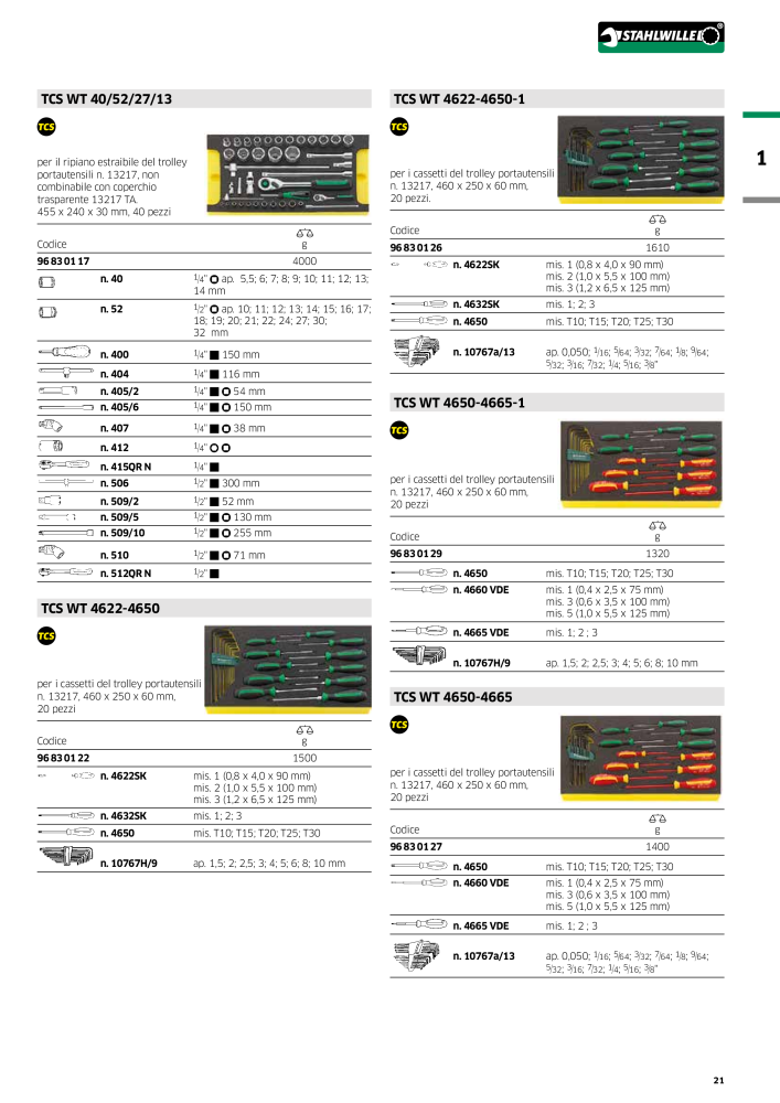 STAHLWILLE Hauptkatalog Handwerkzeuge NEJ.: 2116 - Sida 23