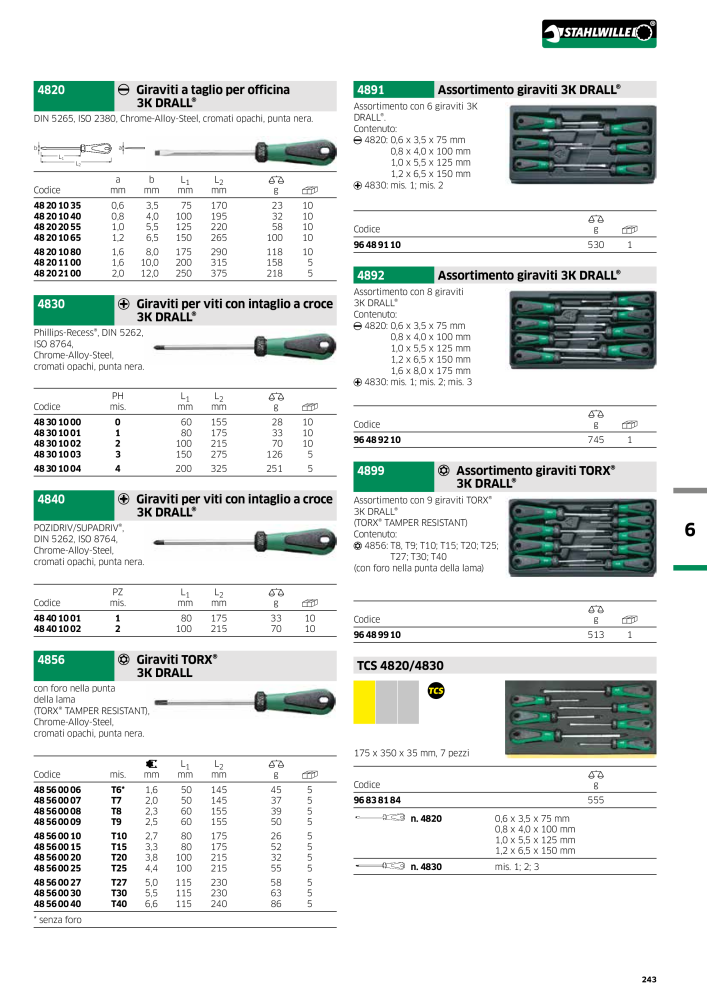 STAHLWILLE Hauptkatalog Handwerkzeuge NEJ.: 2116 - Sida 245