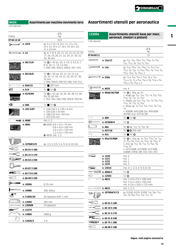 STAHLWILLE Hauptkatalog Handwerkzeuge n.: 2116 - Pagina 31