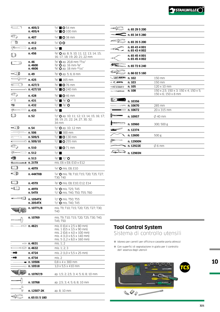 STAHLWILLE Hauptkatalog Handwerkzeuge NR.: 2116 - Strona 323