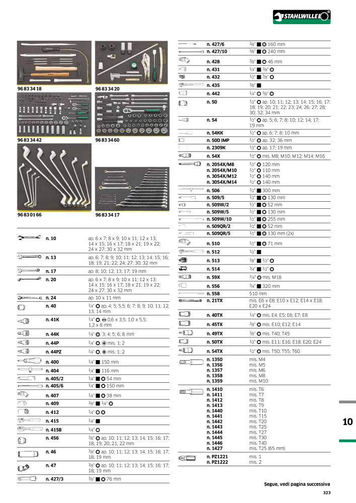 STAHLWILLE Hauptkatalog Handwerkzeuge NR.: 2116 - Pagina 325