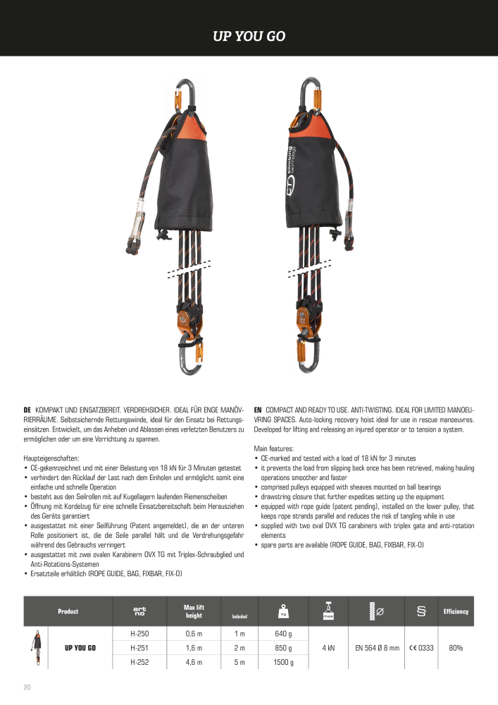 SKYLOTEC Hardware Prospekt n.: 21165 - Pagina 20