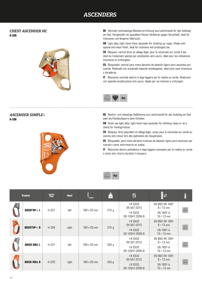 SKYLOTEC Hardware Prospekt Nº: 21165 - Página 46