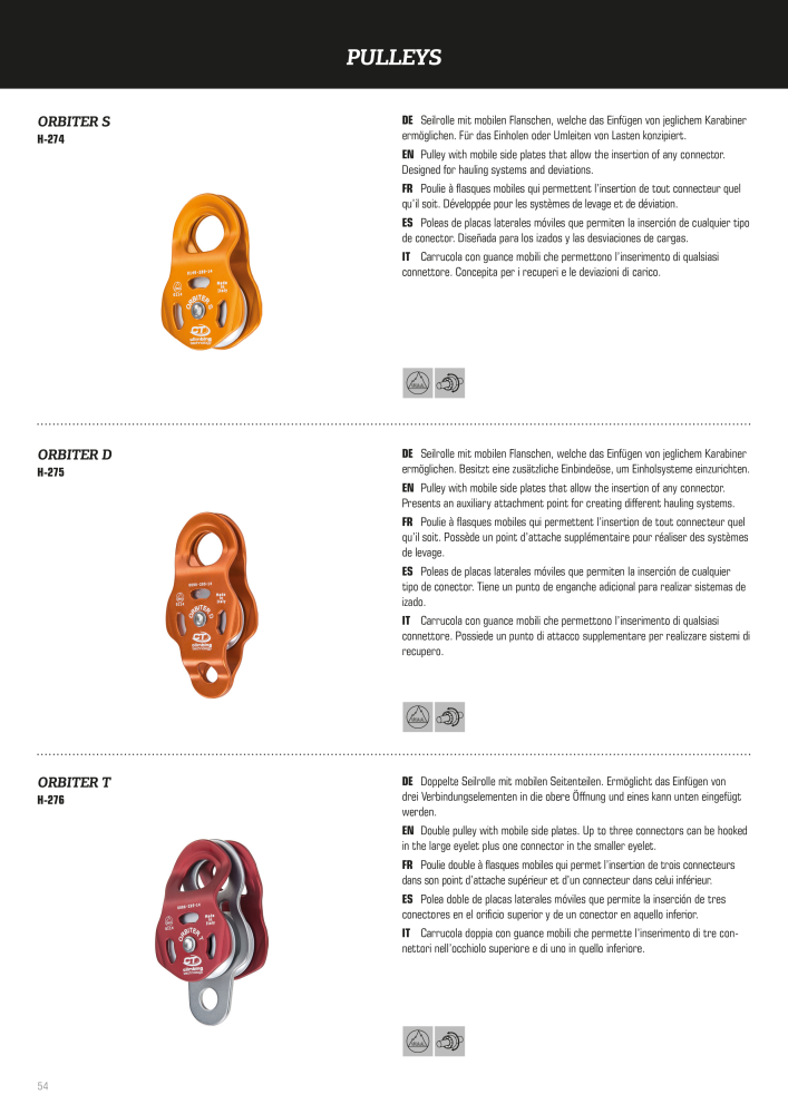 SKYLOTEC Hardware Prospekt Nb. : 21165 - Page 54