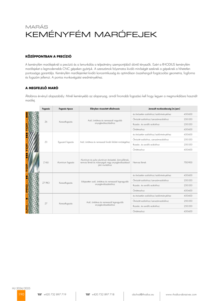RHODIUS fő katalógus NR.: 21178 - Strona 190