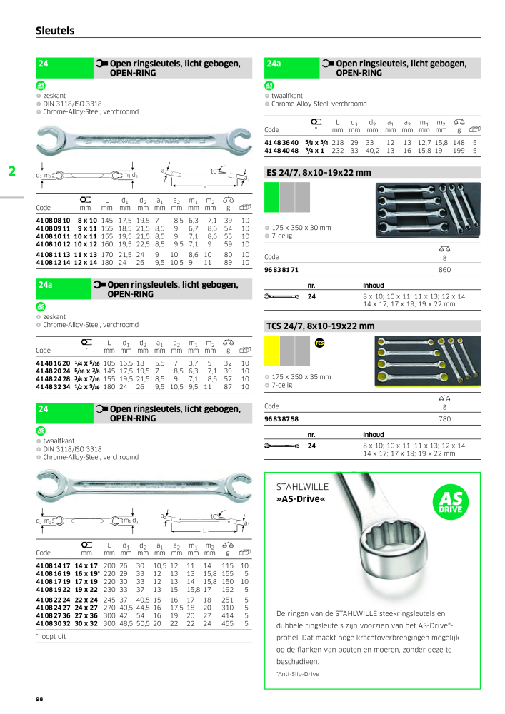 STAHLWILLE Hauptkatalog Handwerkzeuge n.: 2118 - Pagina 108