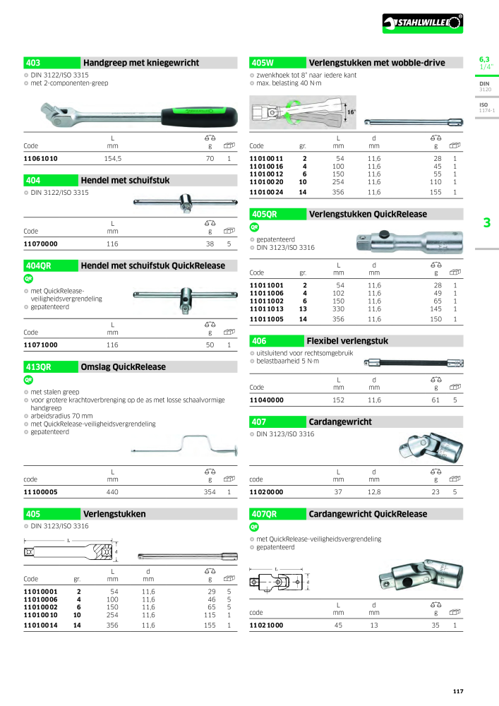 STAHLWILLE Hauptkatalog Handwerkzeuge n.: 2118 - Pagina 127