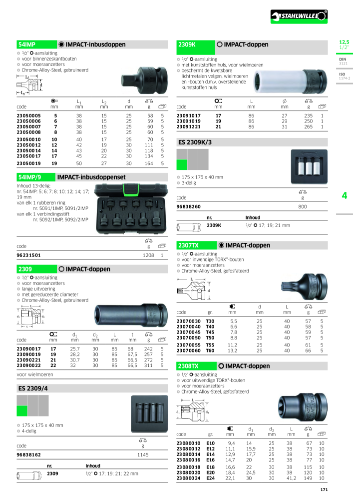 STAHLWILLE Hauptkatalog Handwerkzeuge n.: 2118 - Pagina 181