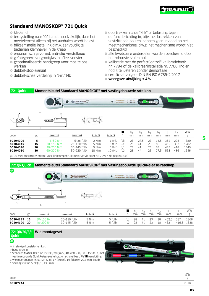 STAHLWILLE Hauptkatalog Handwerkzeuge n.: 2118 - Pagina 209