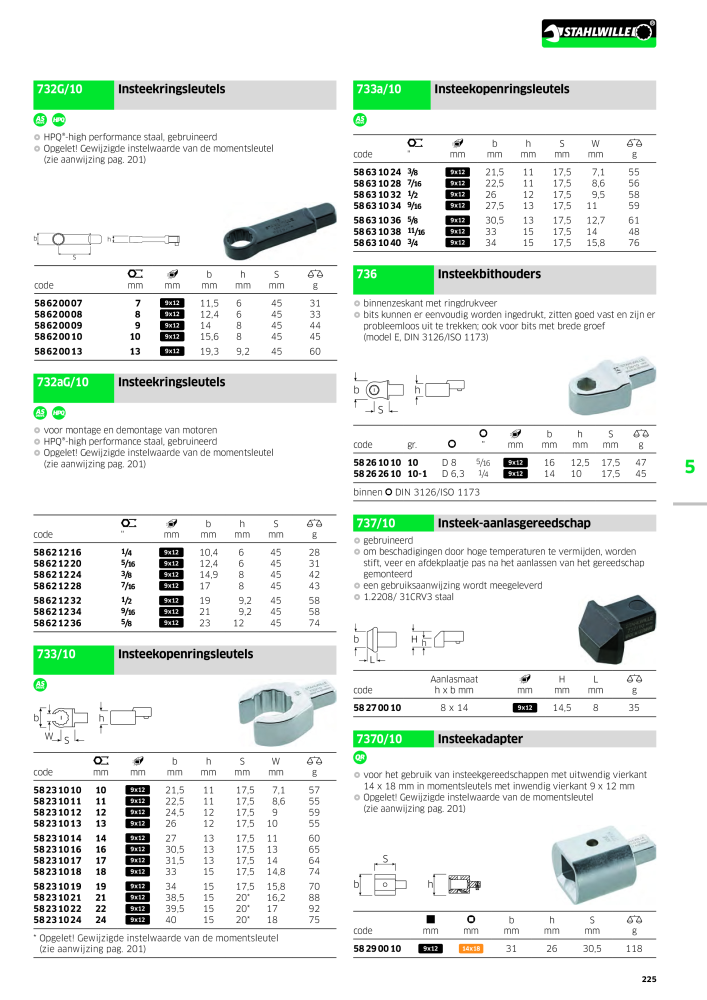 STAHLWILLE Hauptkatalog Handwerkzeuge NR.: 2118 - Pagina 235