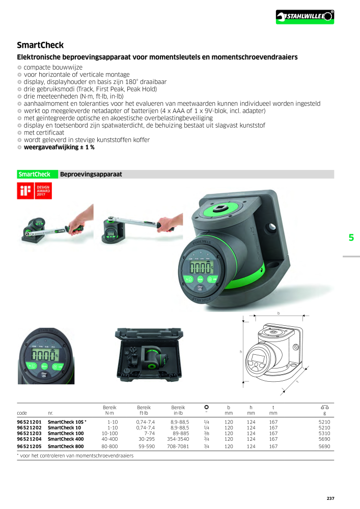 STAHLWILLE Hauptkatalog Handwerkzeuge n.: 2118 - Pagina 247