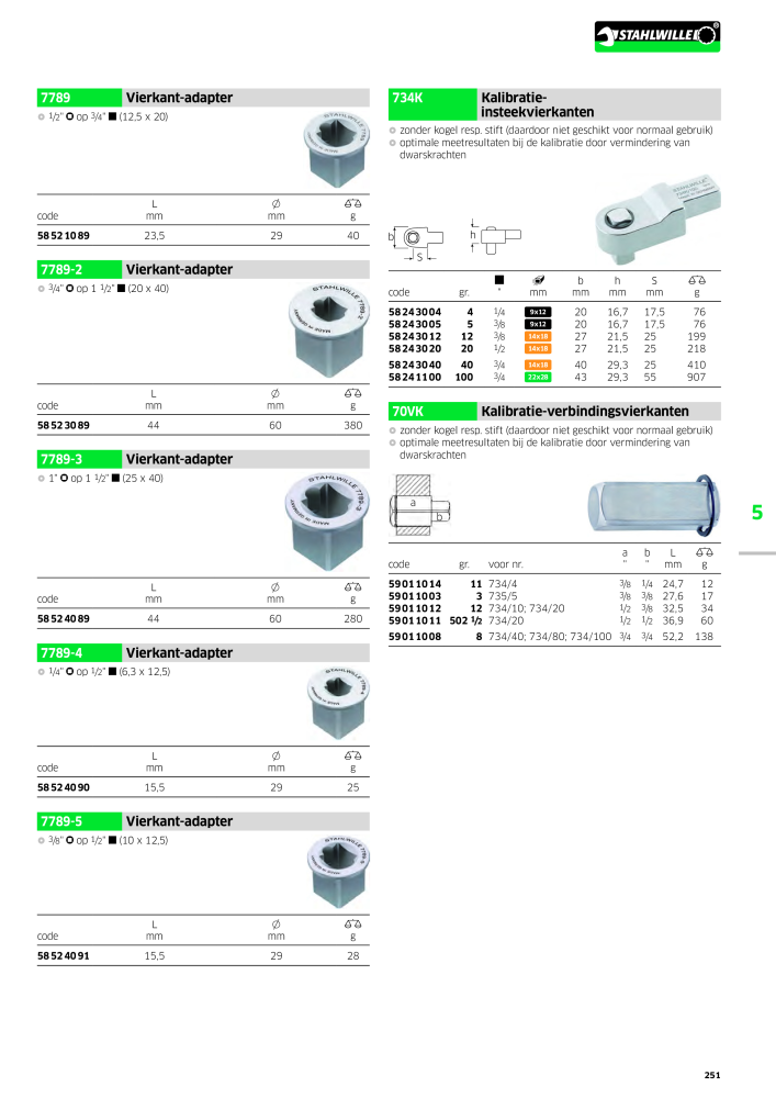 STAHLWILLE Hauptkatalog Handwerkzeuge NR.: 2118 - Pagina 261